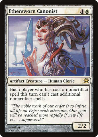 Ethersworn Canonist (MMA-014)  Foil - Modern Masters