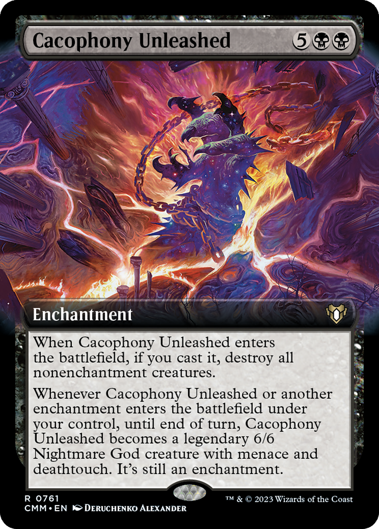 Cacophony Unleashed (Extended Art) (CMM-761)  - Commander Masters: (Extended Art)