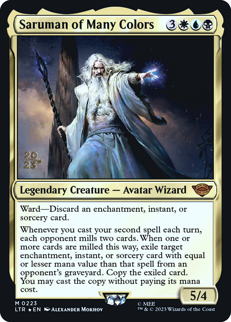 Saruman of Many Colors (PRE-223)  Foil - Tales of Middle-earth Promos