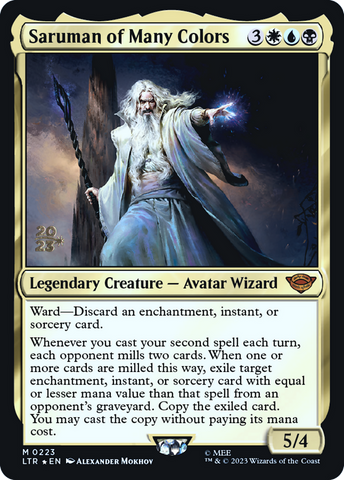 Saruman of Many Colors (PRE-223)  Foil - Tales of Middle-earth Promos