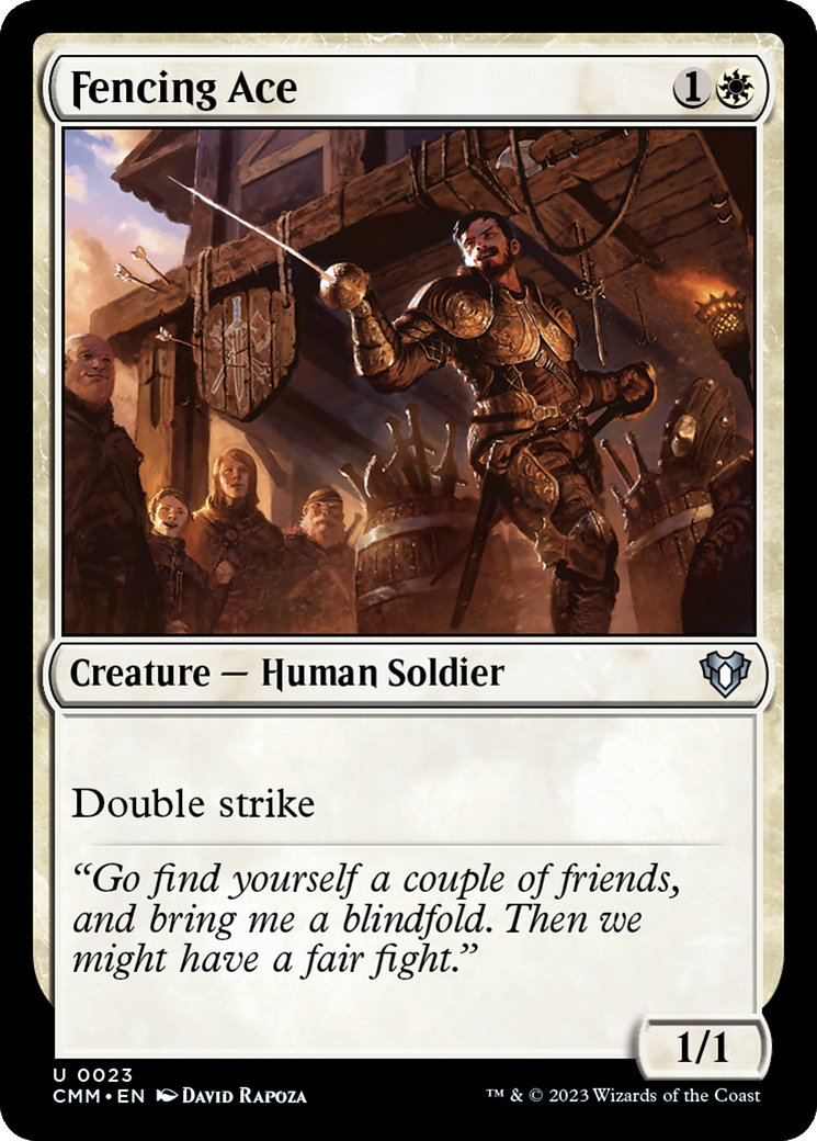 Fencing Ace (CMM-023)  Foil - Commander Masters