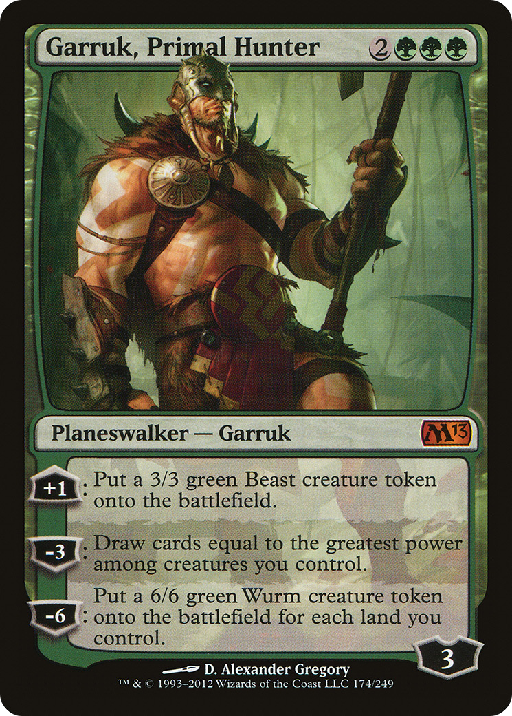 Garruk, Primal Hunter (M13-174)  Foil - Magic 2013