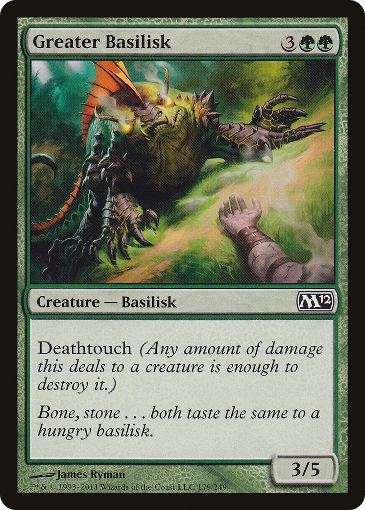 Greater Basilisk (M12-179)  Foil - Magic 2012