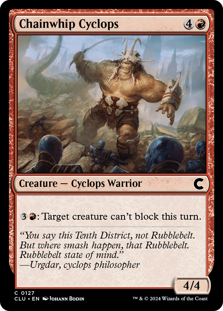 Chainwhip Cyclops (CLU-127)  - Ravnica: Clue Edition