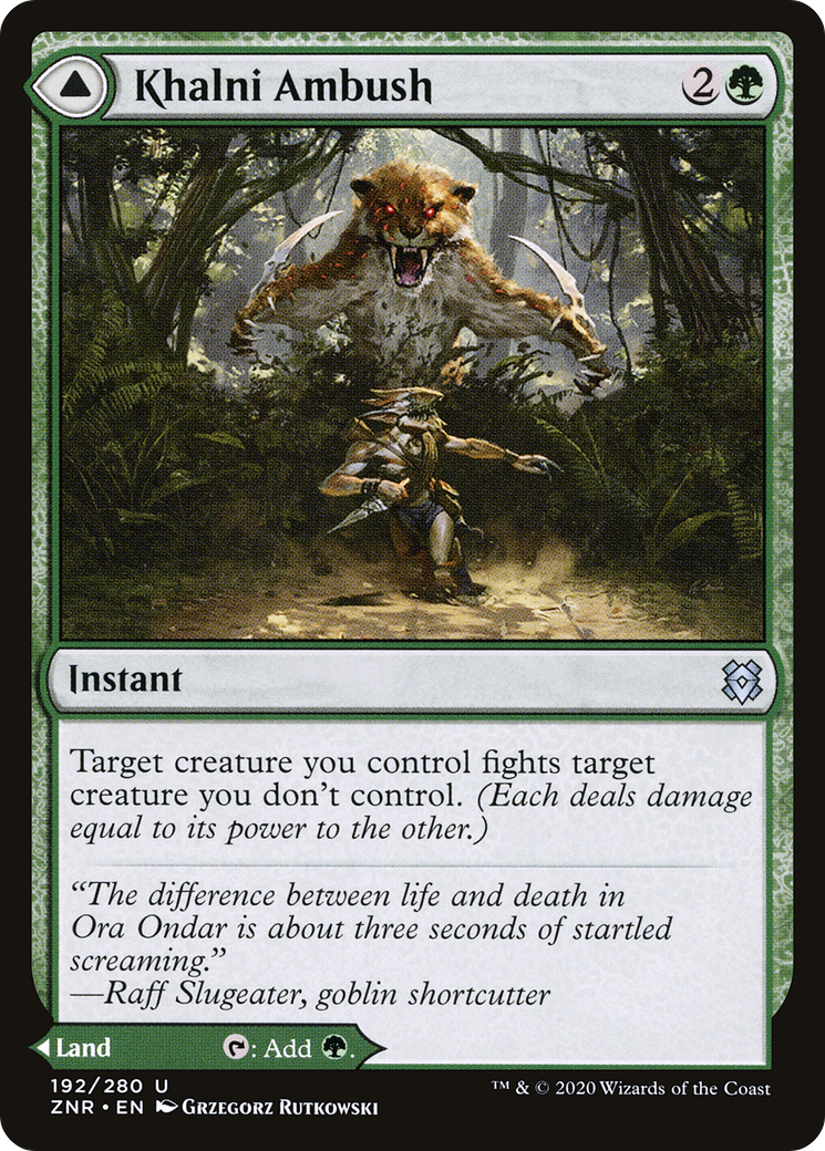 Khalni Ambush (ZNR-192)  - Zendikar Rising