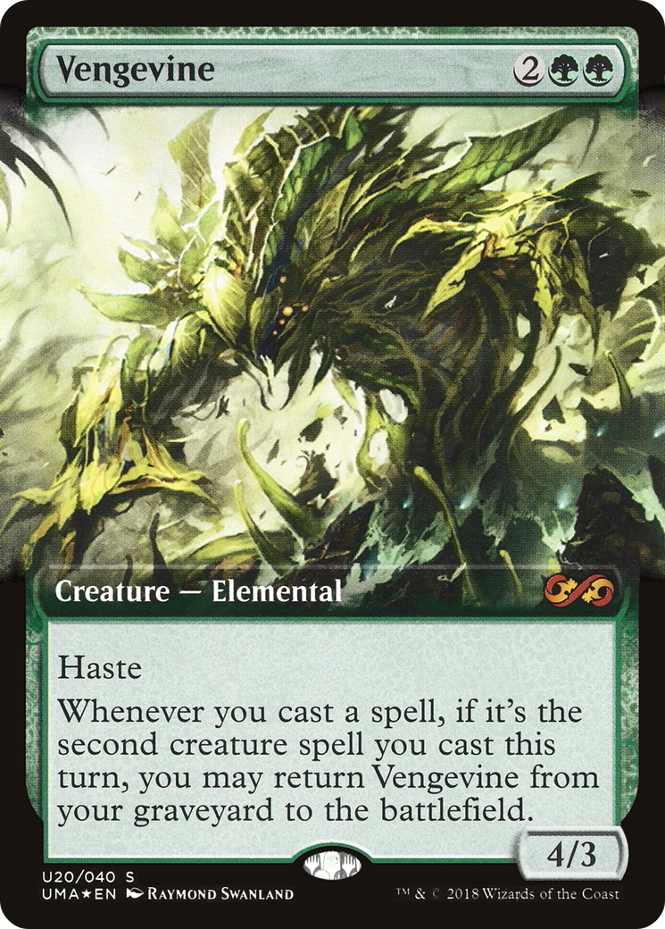 Vengevine (UMA:BT-U20)  Foil - Ultimate Box Topper: (Extended Art)