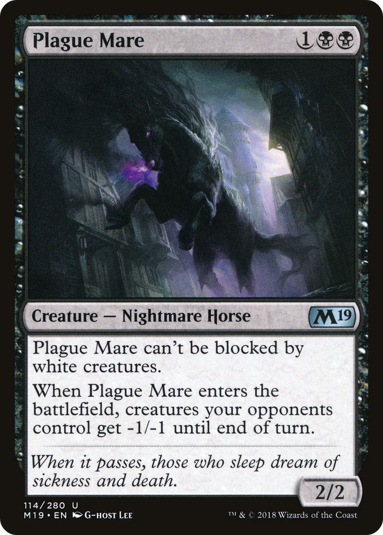 Plague Mare (M19-114)  - Core Set 2019