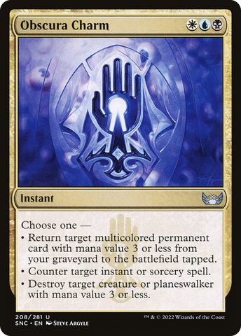 Obscura Charm (SNC-208)  Foil - Streets of New Capenna