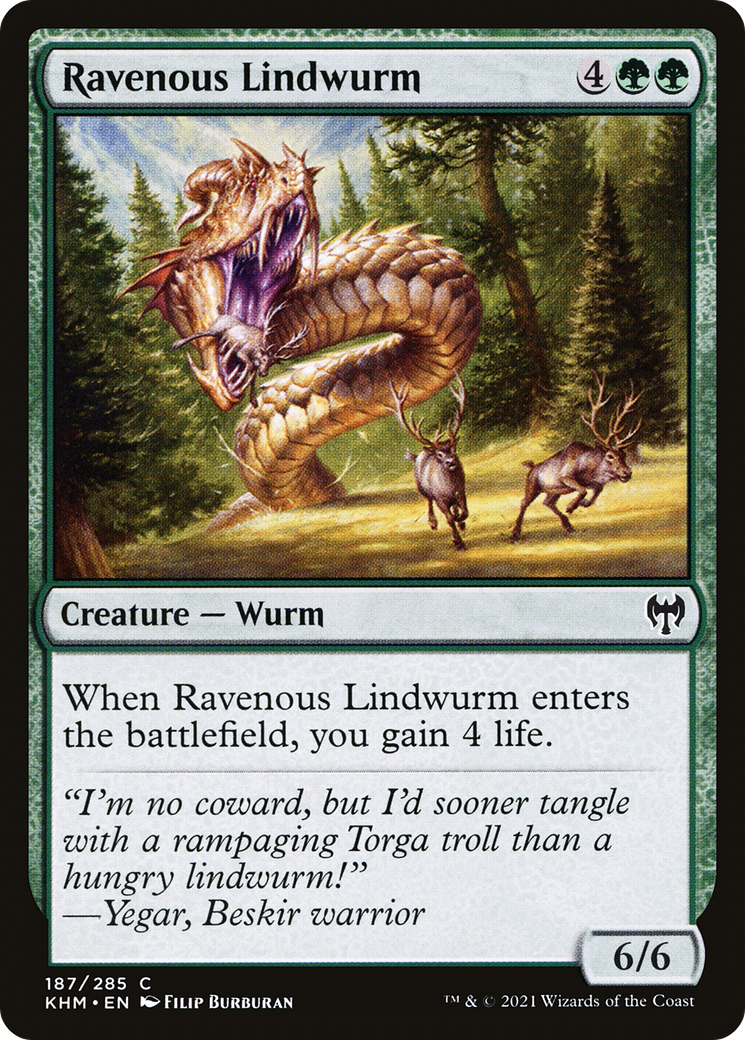 Ravenous Lindwurm (KHM-187)  Foil - Kaldheim