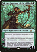 Vivien, Champion of the Wilds (Stained Glass) (SLD-519)  Foil - Secret Lair Drop