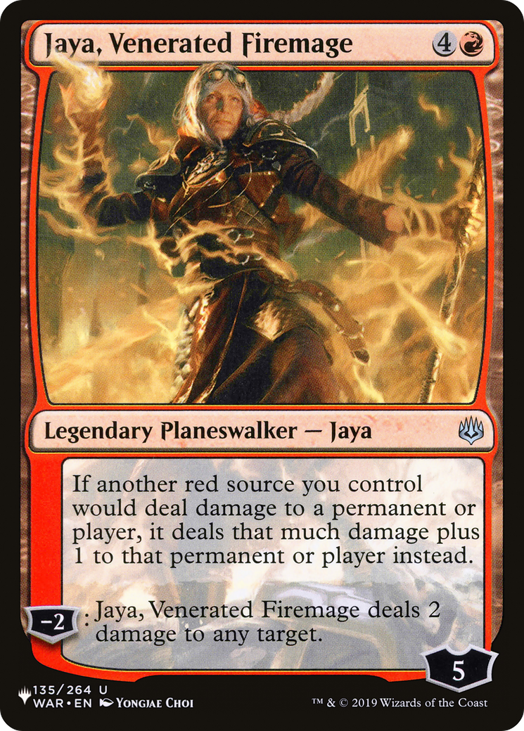 Jaya, Venerated Firemage (LIST-WAR-135)  - The List