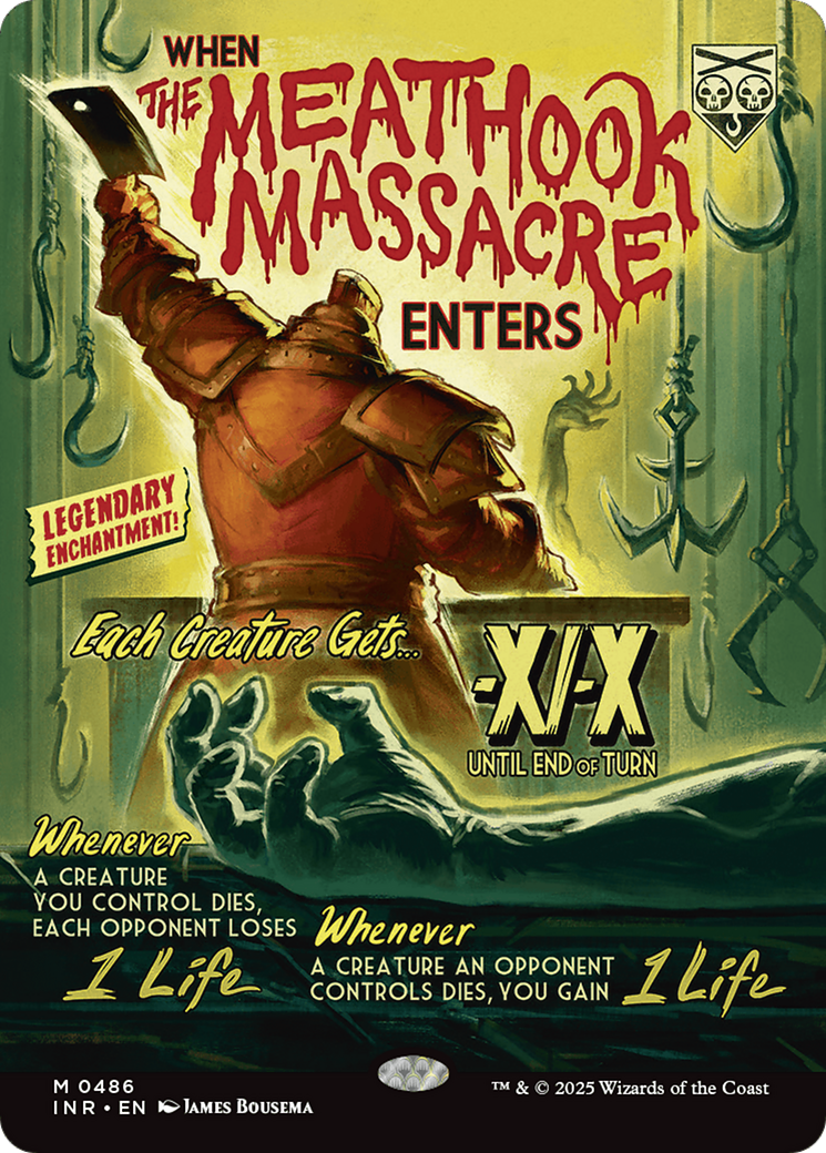 The Meathook Massacre (Showcase) (INR-486)  Foil - Innistrad Remastered: (Showcase, enchantment) (Borderless)