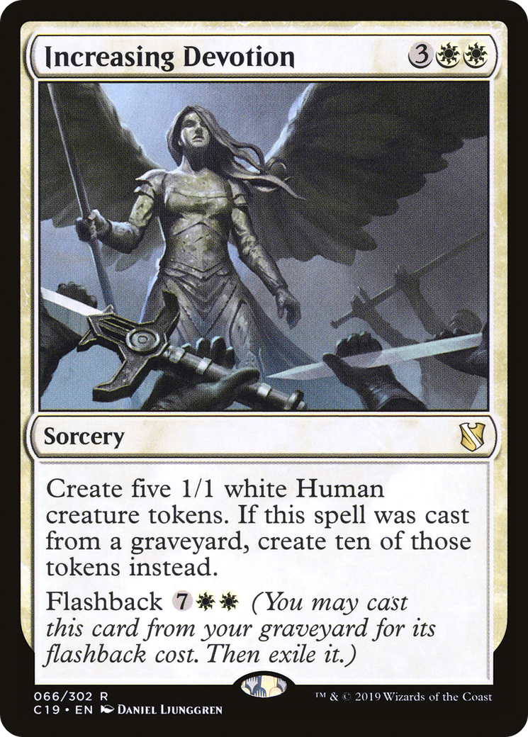 Increasing Devotion (C19-066)  - Commander 2019