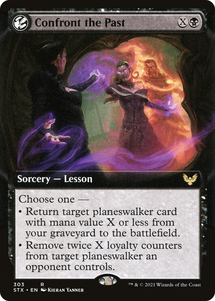 Confront the Past (Extended Art) (STX-303)  Foil - Strixhaven: School of Mages: (Extended Art, lesson)