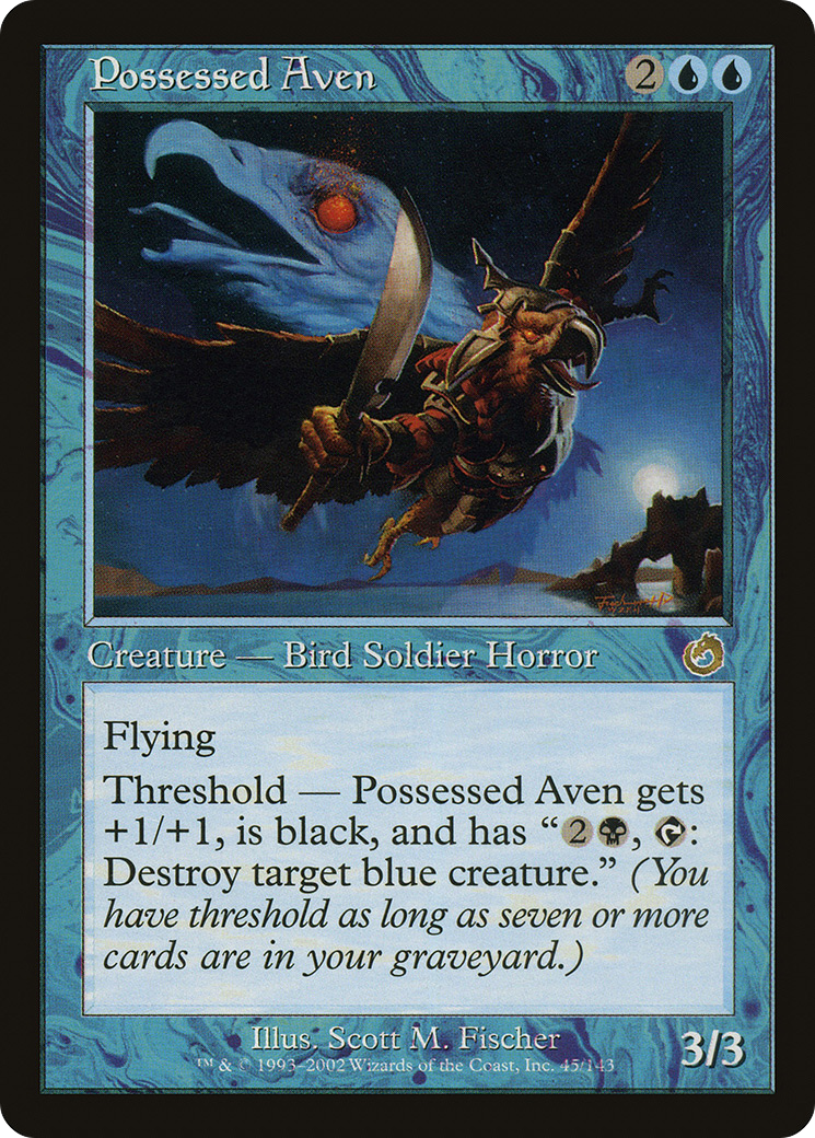 Possessed Aven (TOR-045)  Foil - Torment