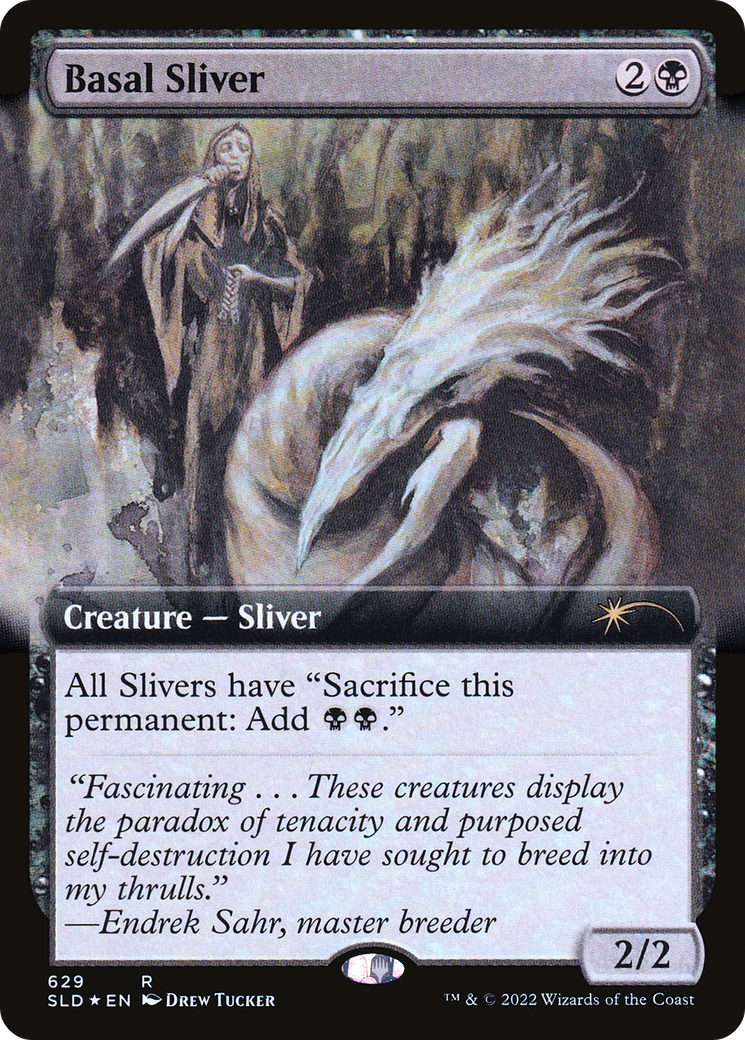 Basal Sliver (Extended Art) (SLD-629)  Foil - Secret Lair Drop: (Extended Art)