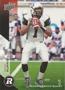2014 Upper Deck CFL Ottawa Redblacks Base Team Set of 10 Cards with Henry Burris
