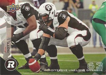 2014 Upper Deck CFL Ottawa Redblacks Base Team Set of 10 Cards with Henry Burris