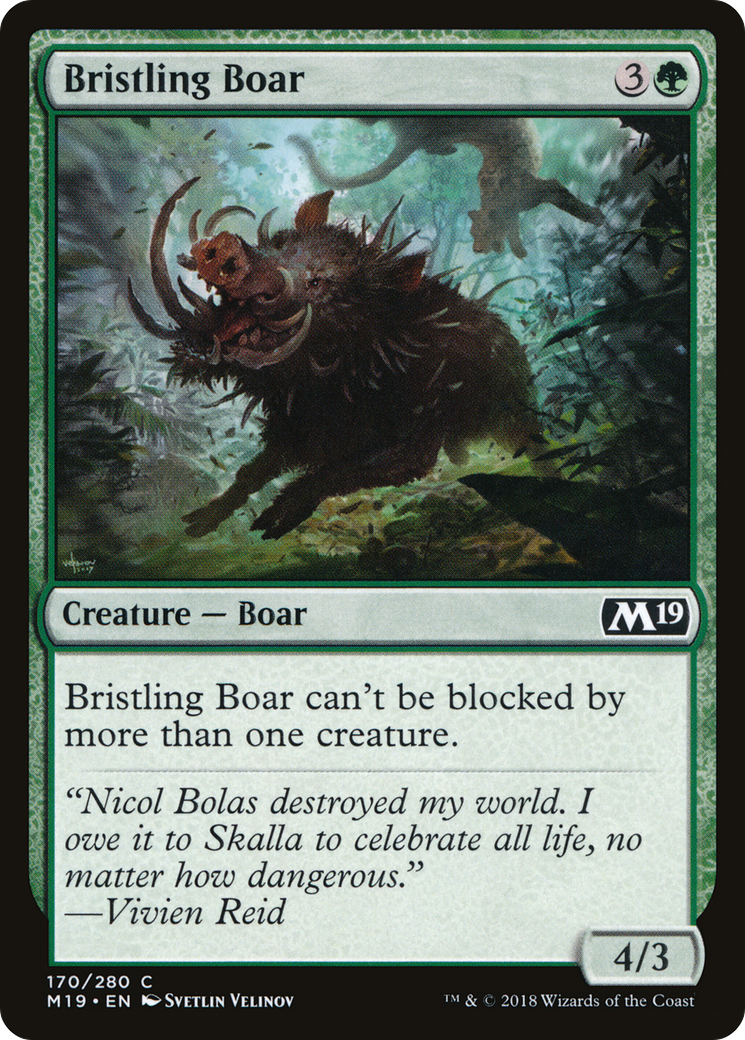 Bristling Boar (M19-170)  Foil - Core Set 2019