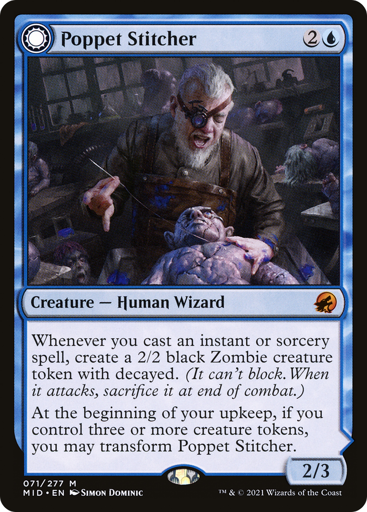 Poppet Stitcher (MID-071)  - Innistrad: Midnight Hunt: (Double Faced Transform)