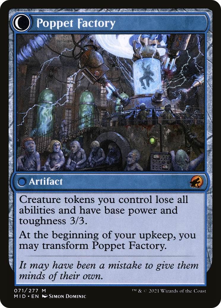 Poppet Stitcher (MID-071)  - Innistrad: Midnight Hunt: (Double Faced Transform)