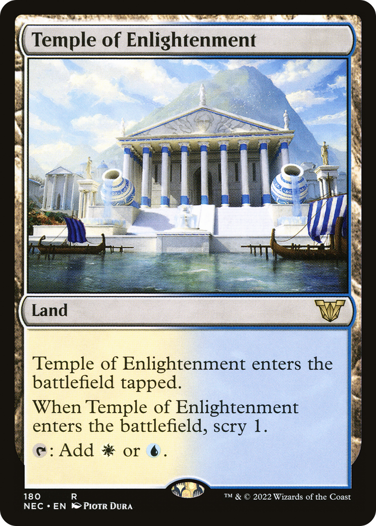 Temple of Enlightenment (NEC-180)  - Neon Dynasty Commander