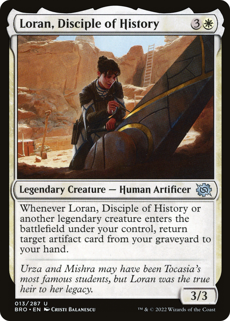 Loran, Disciple of History (BRO-013)  Foil - The Brothers' War