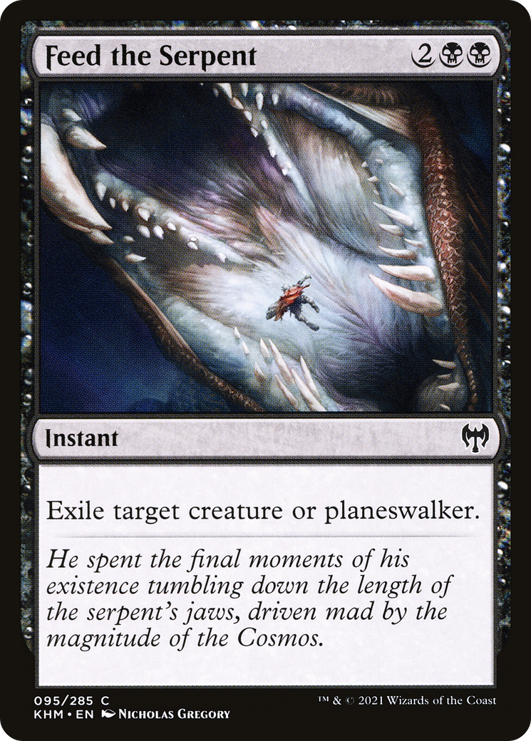 Feed the Serpent (KHM-095)  Foil - Kaldheim