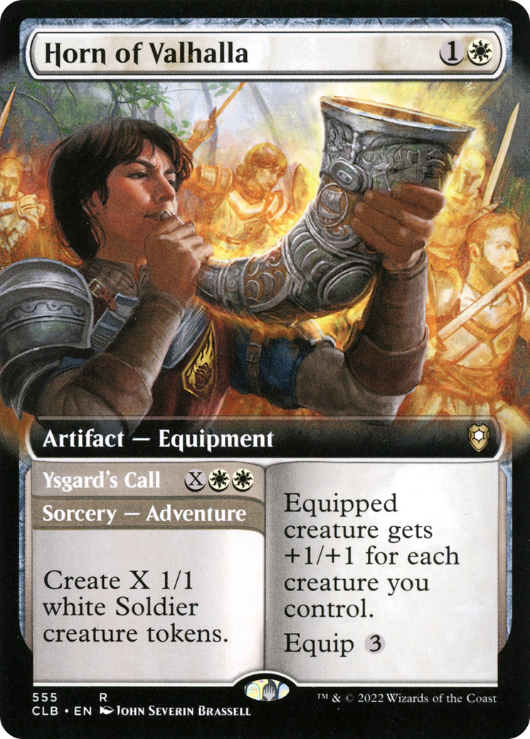 Horn of Valhalla (Extended Art) (CLB-555) - Commander Legends: Battle for Baldur's Gate: (Extended Art) Foil