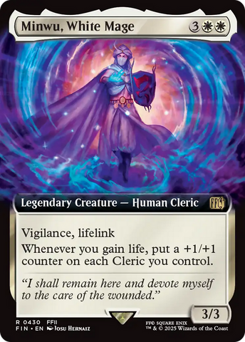 Minwu, White Mage (FIN-430) - FINAL FANTASY: (Extended Art) Foil