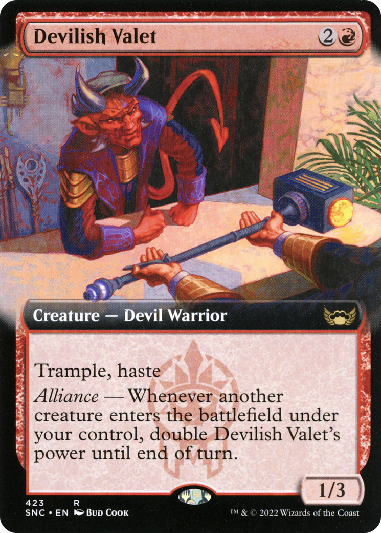 Devilish Valet (Extended Art) (SNC-423)  Foil - Streets of New Capenna: (Extended Art)