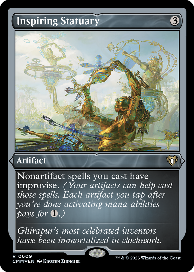 Inspiring Statuary (CMM-609)  Etched Foil - Commander Masters