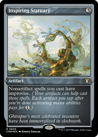 Inspiring Statuary (CMM-609)  Etched Foil - Commander Masters