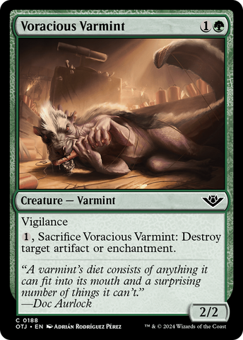 Voracious Varmint (OTJ-188)  Foil - Outlaws of Thunder Junction