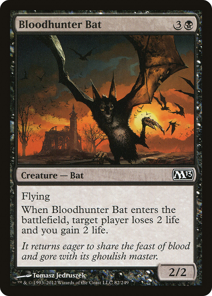 Bloodhunter Bat (M13-082)  Foil - Magic 2013