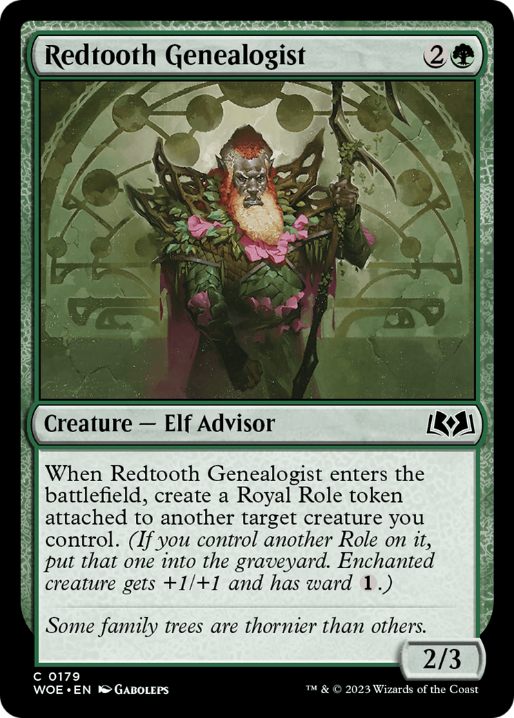 Redtooth Genealogist (WOE-179)  - Wilds of Eldraine