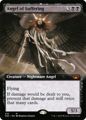 Angel of Suffering (Extended Art) (SNC-416)  Foil - Streets of New Capenna: (Extended Art)
