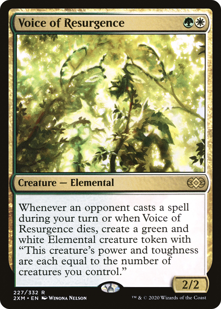 Voice of Resurgence (2XM-227)  Foil - Double Masters