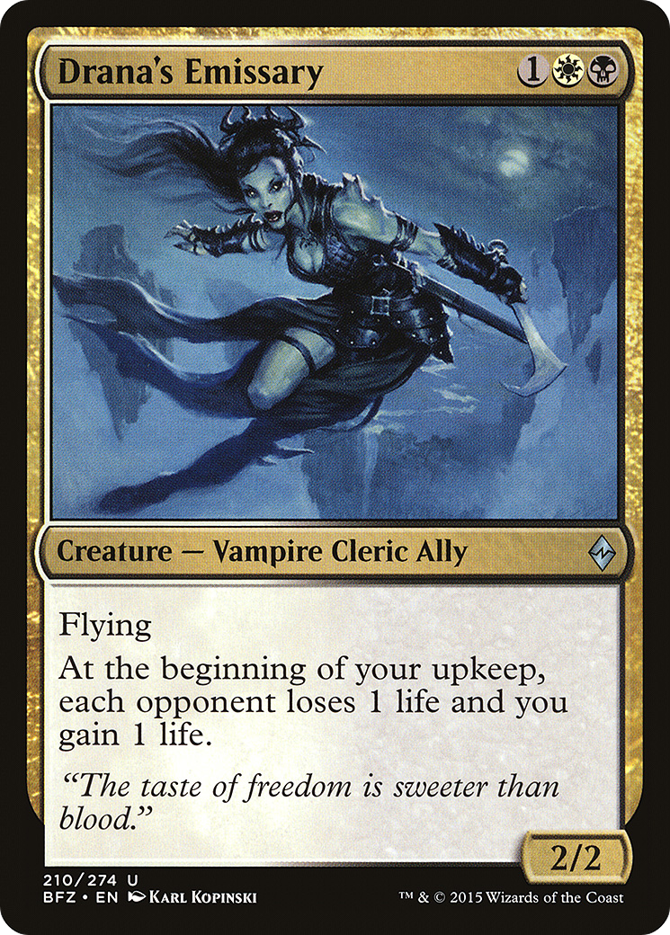 Drana's Emissary (BFZ-210)  - Battle for Zendikar
