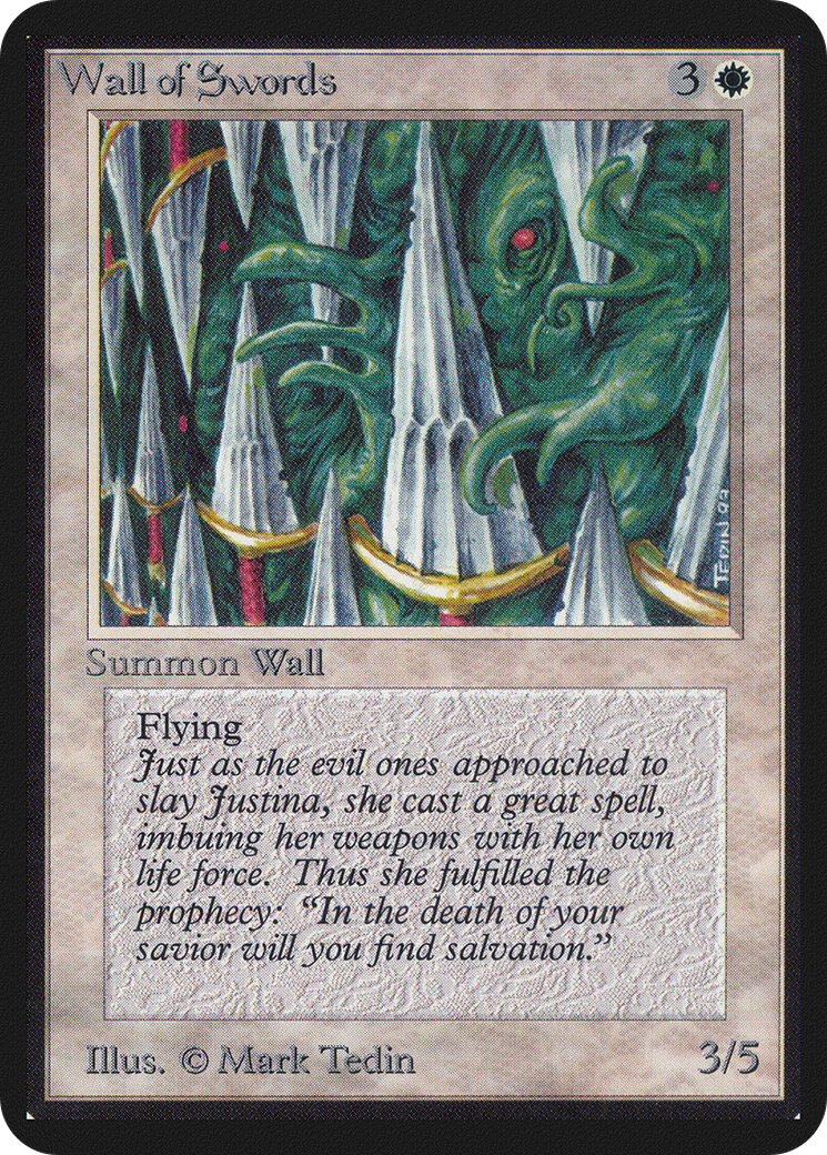 Wall of Swords (LEA-042) - Limited Edition Alpha
