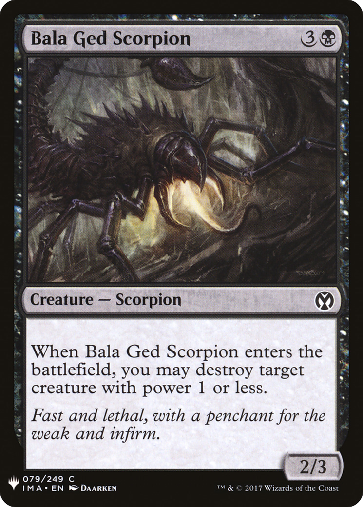 Bala Ged Scorpion (LIST-IMA-79)  - The List
