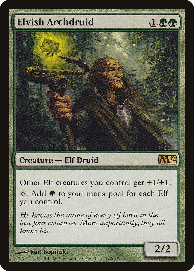 Elvish Archdruid (M12-172)  - Magic 2012