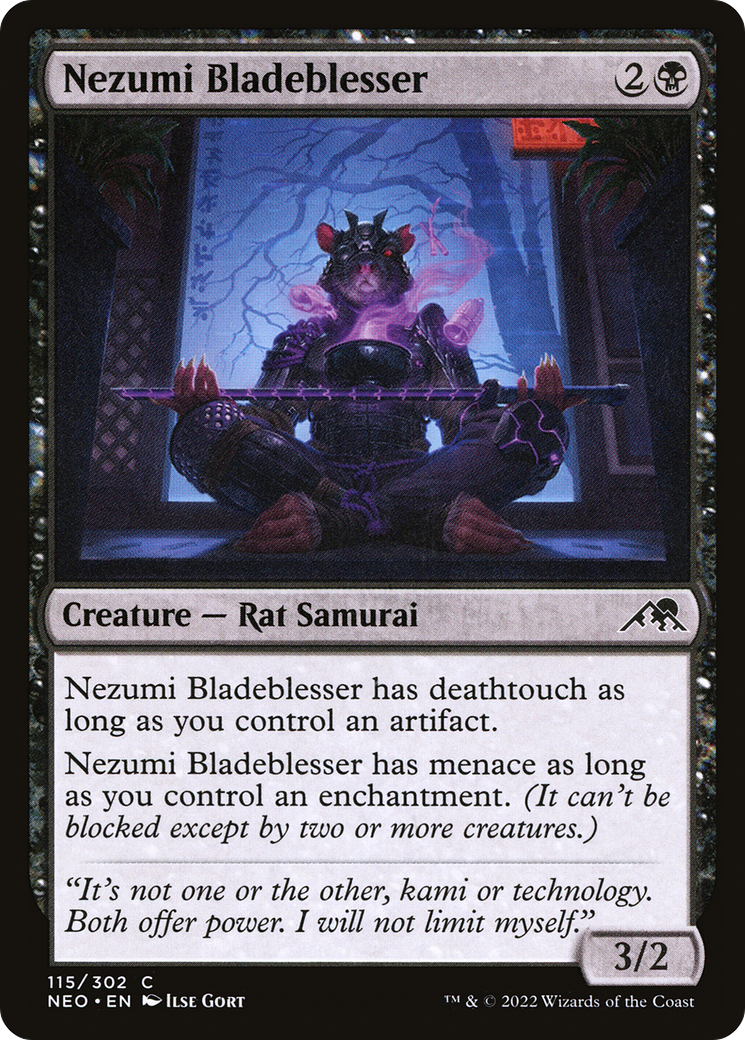 Nezumi Bladeblesser (NEO-115)  Foil - Kamigawa: Neon Dynasty