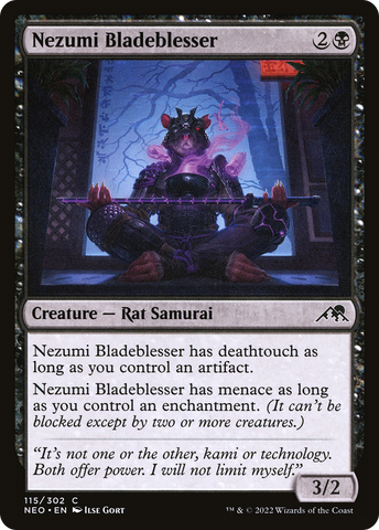 Nezumi Bladeblesser (NEO-115)  Foil - Kamigawa: Neon Dynasty