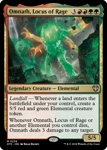 Omnath, Locus of Rage (OTC-236)  - Outlaws of Thunder Junction Commander