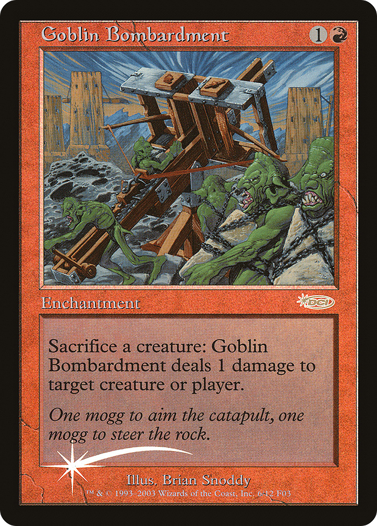 Goblin Bombardment (FNM-)  Foil - Friday Night Magic 2003