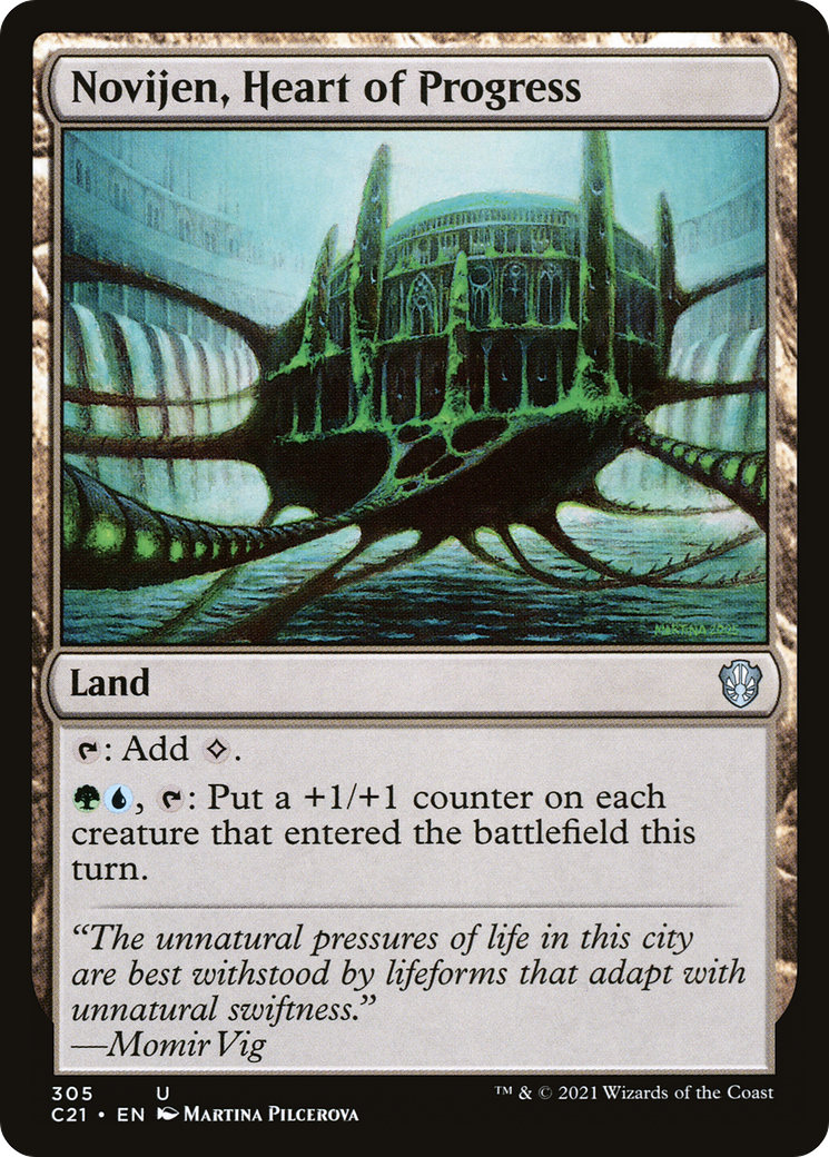 Novijen, Heart of Progress (C21-305)  - Commander 2021