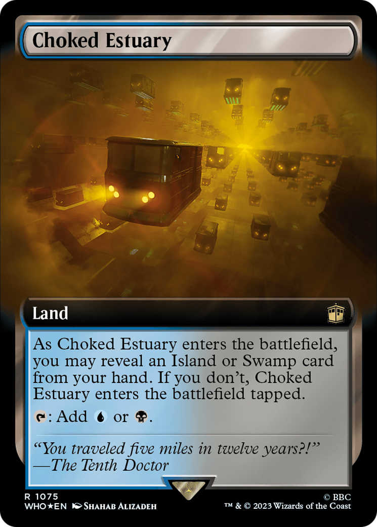 Choked Estuary (Extended Art) (Surge Foil) (WHO-1075)  Foil - Doctor Who: (Extended Art)