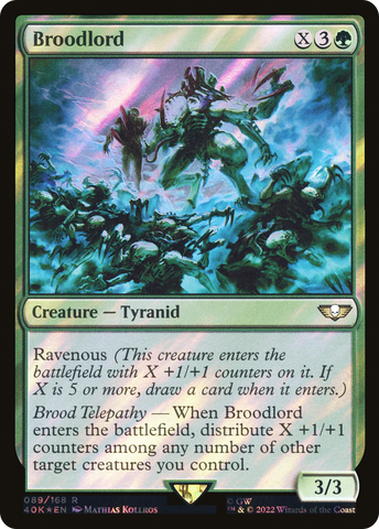 Broodlord (Surge Foil) (40K-089)  Foil - Warhammer 40,000 Commander