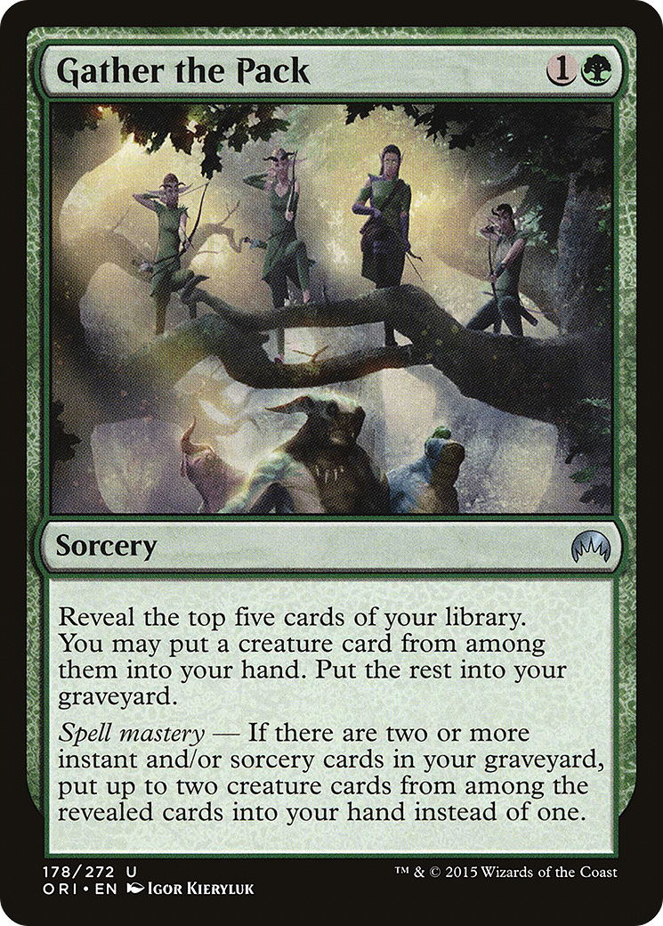 Gather the Pack (ORI-178)  Foil - Magic Origins
